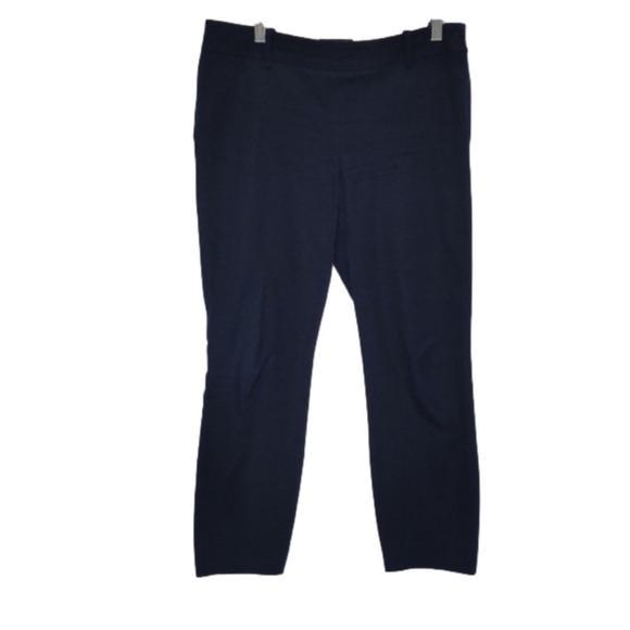 J. Crew Minnie blue side zipper flat panel ankle pants, size 2 - Picture 2 of 9